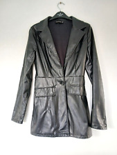 BNWOT PLT Very Smart Faux Leather Day/Evening Jacket in Black, Size 6