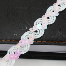 23 COLOURS Sequin Swirl Braid