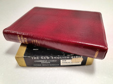 New English Bible Antique French Morocco leather Cameo print Cambridge 1972
