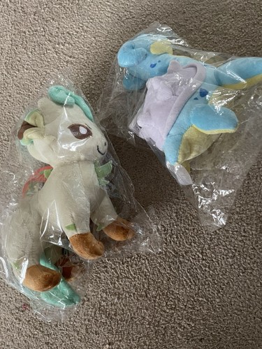 New leafeon and lapras plush - new,