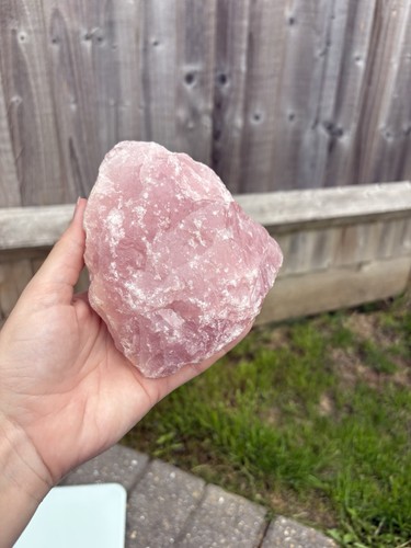 Rose quartz crystal - quartz, raw