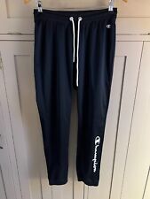 Champion Legacy men's tracksuit bottoms in black/white - small