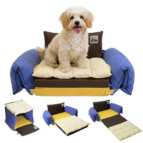 Dog bed convertible pet - 4-in-1,
