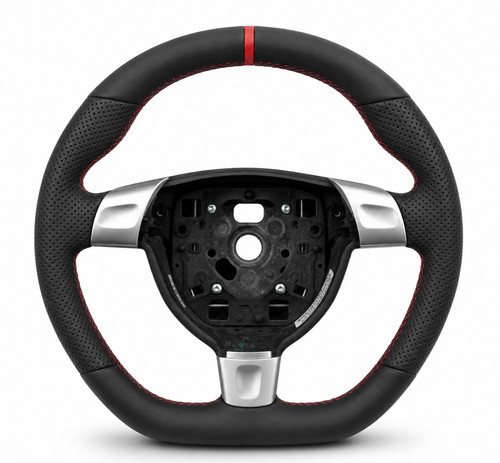 New leather steering wheel - steering,