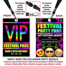 FESTIVAL THEME LANYARD VIP