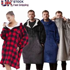 Mens&Womens Extra Long Hoodie Blanket Oversized Hooded Sweatshirt Sherpa Fleece