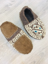 Slippers Men's Hand Knitted Socks, Fast Shipping from the USA/ US Size 7-9,5