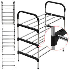 3-6 TIER PORTABLE SHOE RACK STAND COMPACT SPACE SAVING STORAGE ORGANISER SHELF