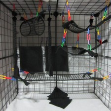 11 Pc Black Mesh Sugar Glider