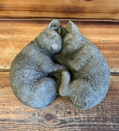 Stone garden pair loving - stone,