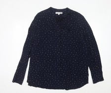 Ines de la Fressange Uniqlo Women’s Blue Polka Dot Blouse XL