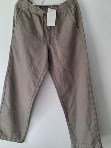 Zara khaki linen - khaki,