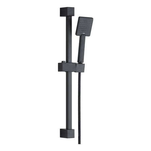 Matt black square shower - matt,
