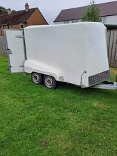 twin axle box trailer used