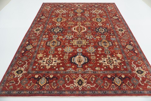 Red karaja afghan - 10,