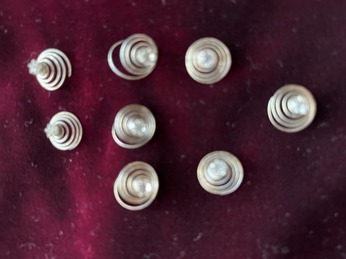 Silver metal hair pins - pins, with