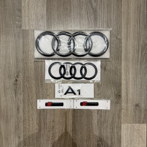 Audi gloss black - audi, badge