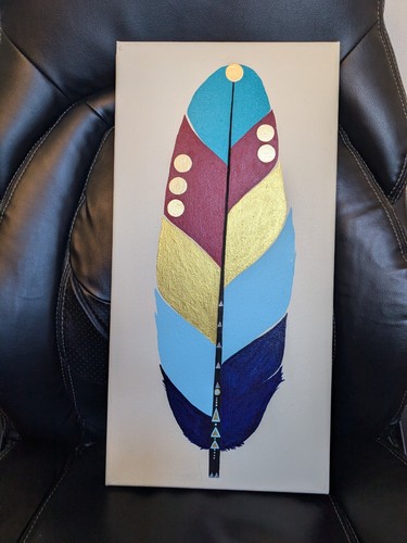 Feather painting original - ,