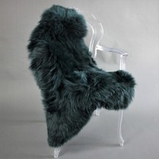 NEW Bottle Green/Dark Green Genuine Best British Sheepskin Rug