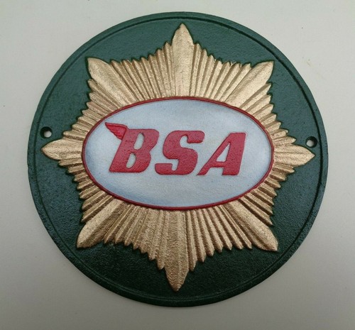 Bsa green metal sign - bsa, bantam