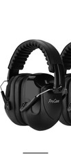 ProCase Ear Defenders Adults NRR 28dB Noise Cancelling Headphones Earmuffs Black