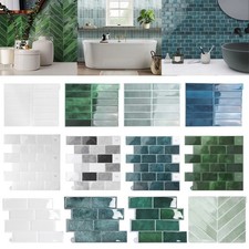 10x Self-Adhesive Marble Tiles Wall Sticker Stick On Kitchen Bathroom Home’Decor