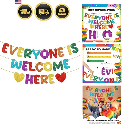 Pre strung rainbow banner - pre-strung,