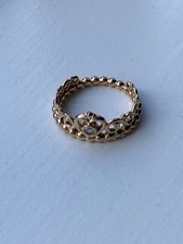 Genuine Pandora Rose Gold Plated Princess Tiara Crown Ring Size 54 ALE R