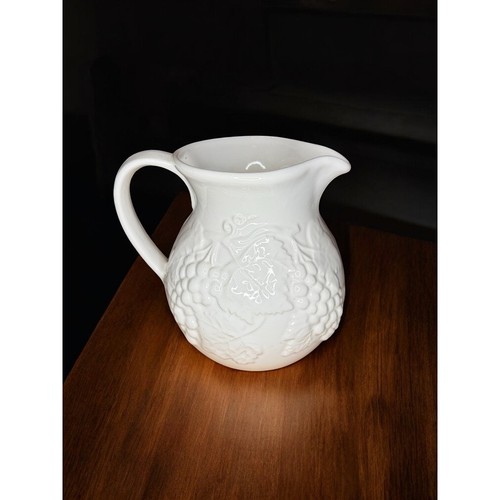 Vintage ceramic white jug - vintage, or