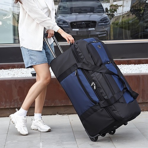 Large duffle wheeled - wheeled, holdall
