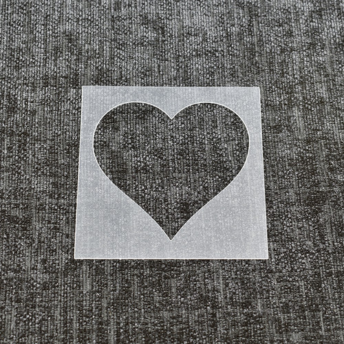 Love heart stencil - love,
