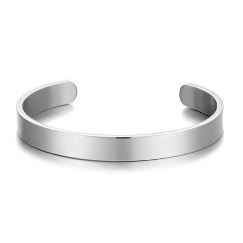 Men stainless steel cuff - stainless,