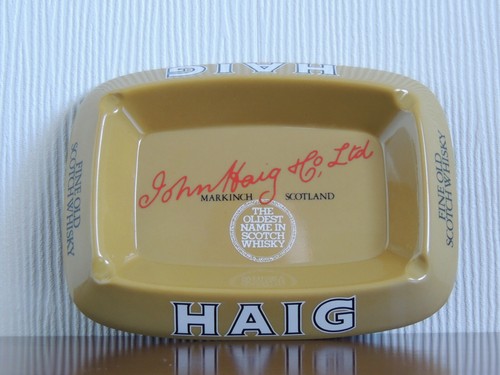 Haig whisky melamine ashtray - haig,