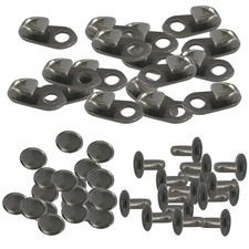 10 Pair Boot Lace Hooks Lace Fittings with Rivets for Most Brand Hiking Shoe