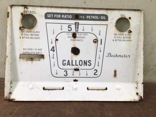 Vintage petrol pump - pump, face