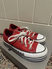 Red Converse All Star Lift Platform - UK 3.5 Size 