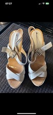 Celine Leather Sandals Heels  UK5 EU38 US8 Auth New Shoes