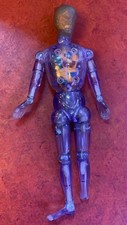 VINTAGE DENYS FISHER CYBORG figure incomplete missing foot RARE 1970s