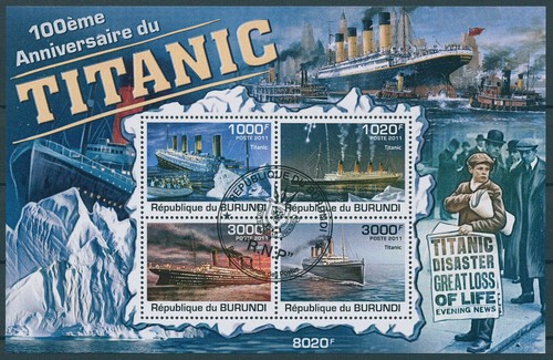 Titanic stamps burundi 2011 - burundi,