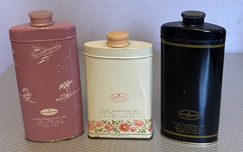 Vintage avon perfumed talc - vintage, tin