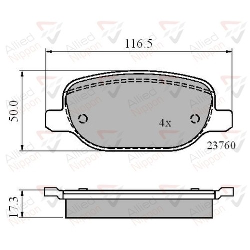 Brake pads set for - pads,