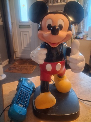 Mickey mouse vintage telephone - mickey,