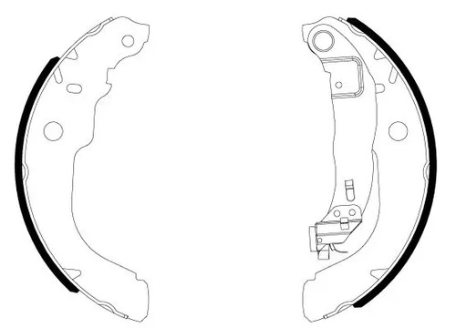 Brake shoes 91084300 textar - 91084300,