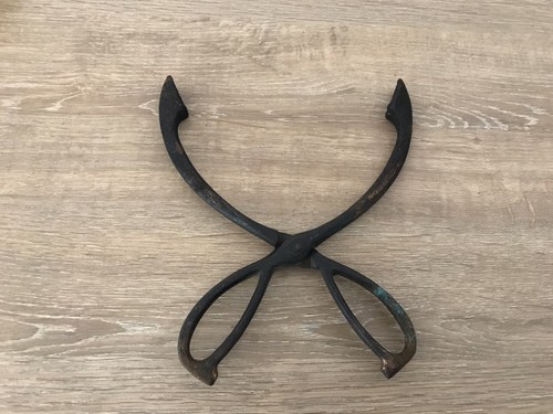 Vintage scissor style brass - scissor,