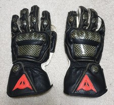 Dainese Carbon 4 gloves, size small, black backs, white palms