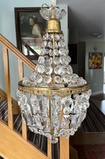 Antique crystal chandelier - antique,