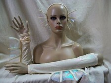 2 pc Mermaid Costume Kit Webbed Fin Ears Gloves Aquatic Creature Sea Horse Fairy