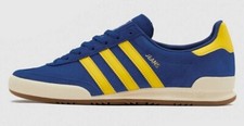 Adidas Originals Jeans Blue Suede & Yellow Stripes BNIBWT - GW5757