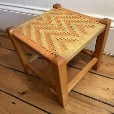 Mid Century Woven Stool