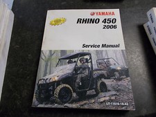 2006 YAMAHA YXR450 FAV RHINO QUAD GENUINE WORKSHOP OWNERS SERVICE MANUAL 